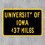 University of Iowa Custom Distance Sign - Iowa Hawkeyes Fan Student Alumni Gift