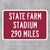 State Farm Stadium Custom Distance Highway Sign - Arizona Cardinals Football Fan Gift
