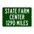 State Farm Center Custom Highway Distance Sign - University of Illinois Fighting Illini College Basketball Fan Gift