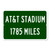AT&T Stadium Custom Distance Highway Sign - Dallas Cowboys Football Fan Gift