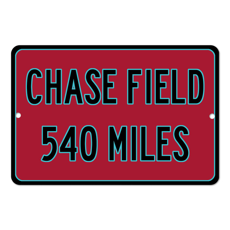 Chase Field Custom Distance Sign - Arizona Diamondbacks Fan Gift