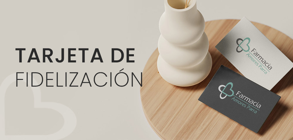 Tarjeta de fidelización en Farmacia Amores Parra, en Valencia