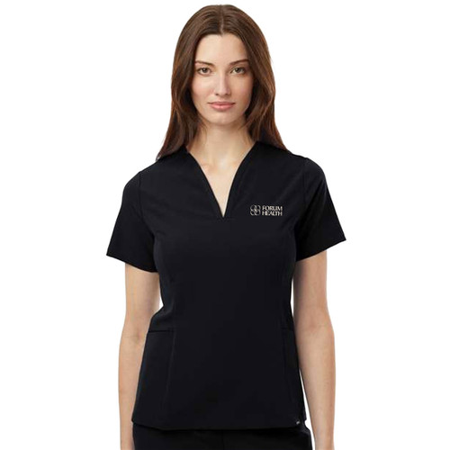 Jaanuu – Women's Calix Fit & Flare Scrub V-Neck Top