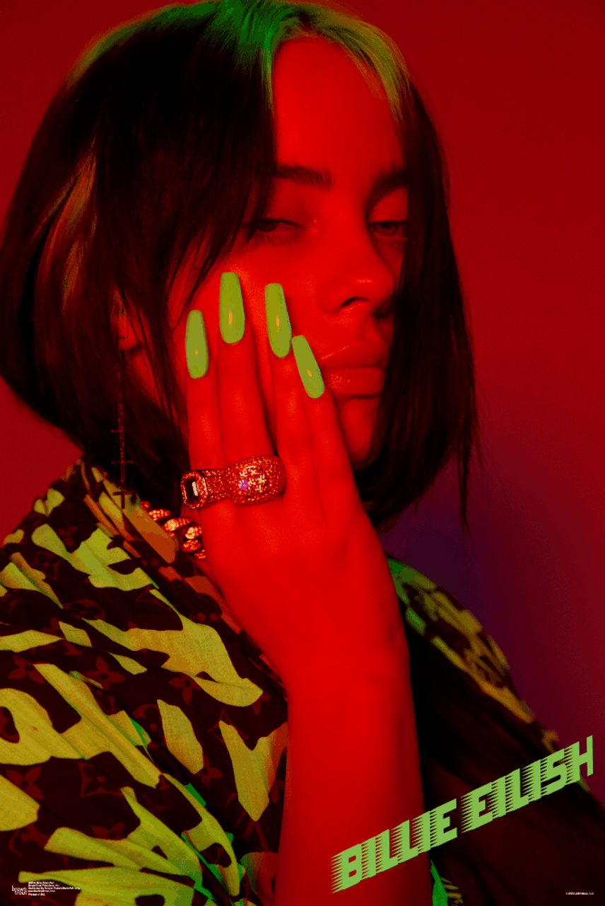 photo Billie Eilish Red Lights billie eilish red officially licensed poster 24x36 inches