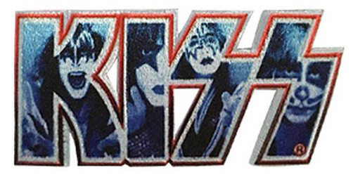 Kiss Iron On Embroidered Patch 1.8" x 3.7" The Blacklight Zone