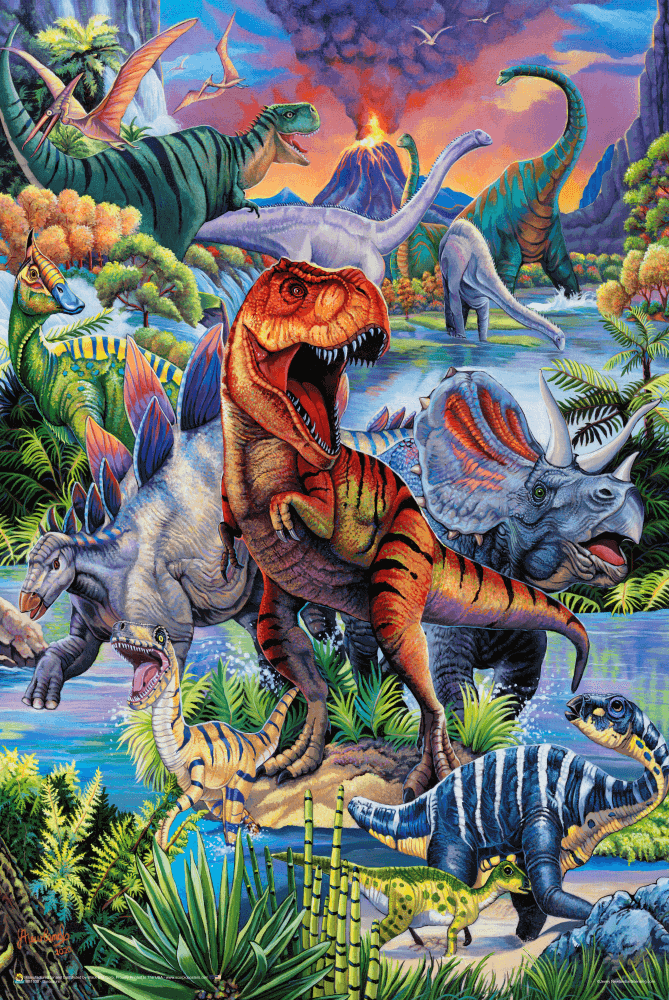 Dinosaurs by Jenny Newland Poster - 11