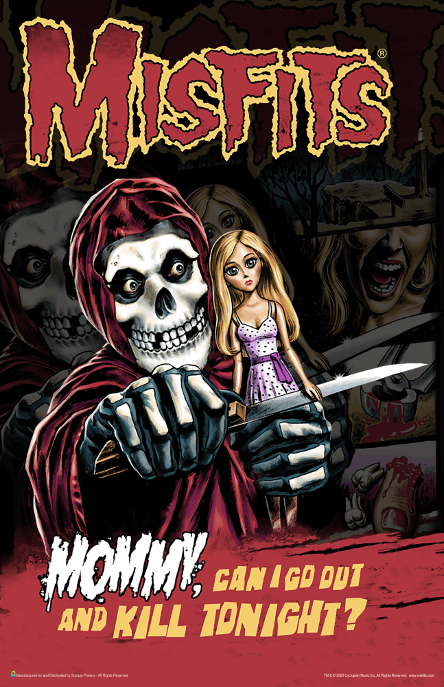 Misfits - Mommy, Can I Go Out And Kill Tonight? Music Mini Poster