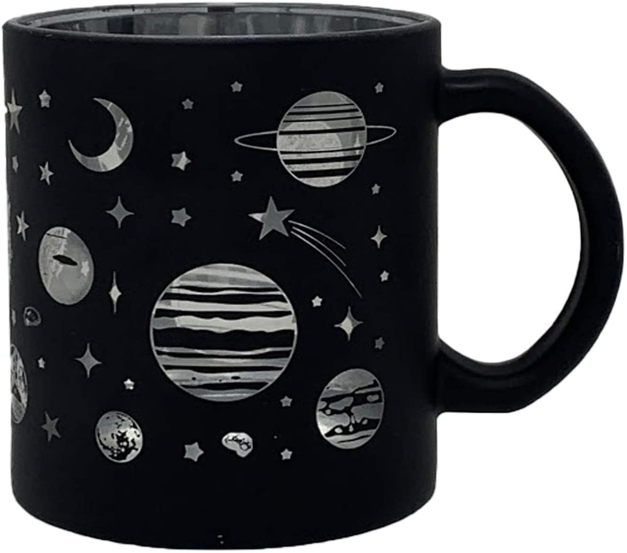 Metallic Glass Coffee Mugs 16oz (Silver) - The Blacklight Zone