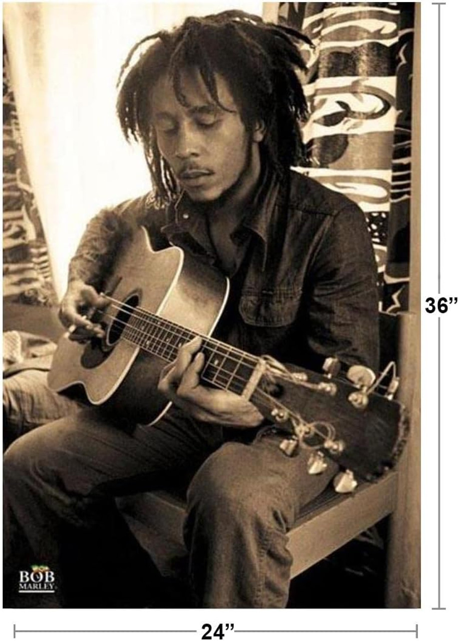 90'sヴィンテージ ブラックライトポスター BOB MARLEY COLORS Felt Black Light Poster - 