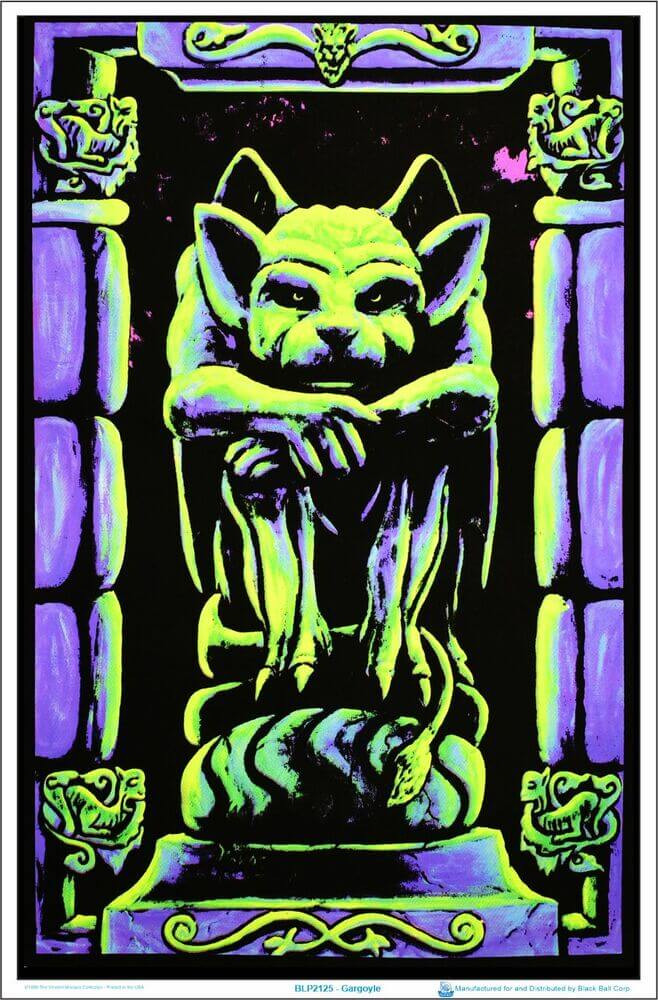 Gargoyle Blacklight Poster 23