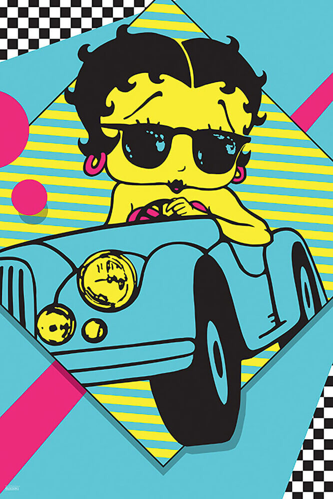 Betty Boop - New Wave Car Poster 24