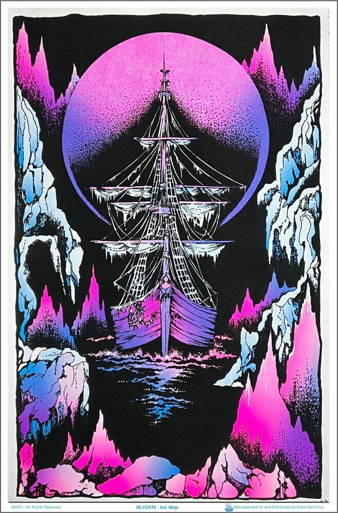 Ice Ship Blacklight Poster 23