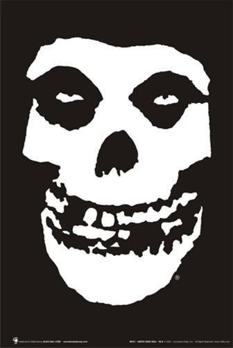 Misfits Skull Poster 24in x 36in - The Blacklight Zone