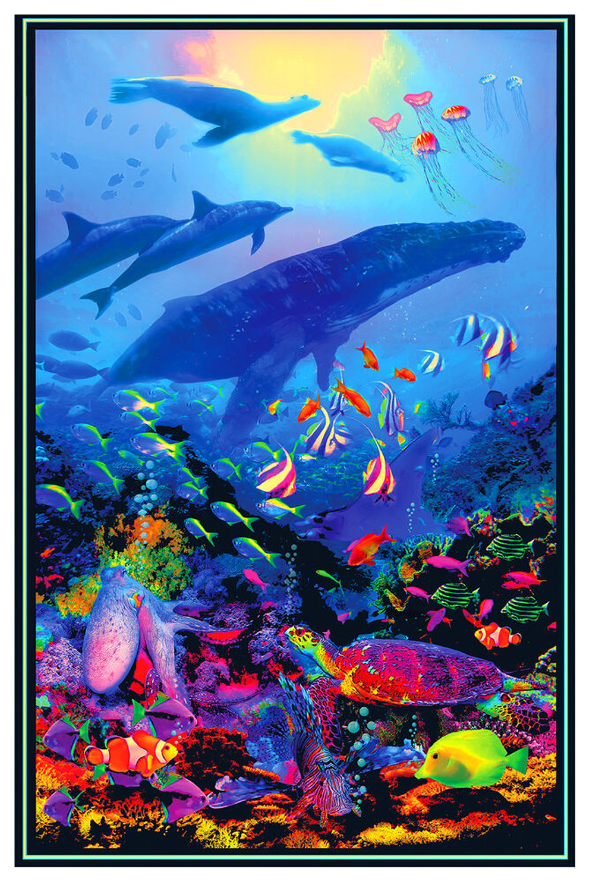 Oceanic - Non-Flocked Blacklight Poster 24 x 36 - The Blacklight Zone