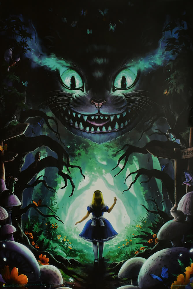 Alice in Wonderland Non-Flocked Blacklight Poster 24