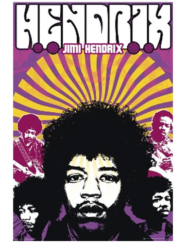 Jimi Hendrix Poster 24in x 36in - The Blacklight Zone