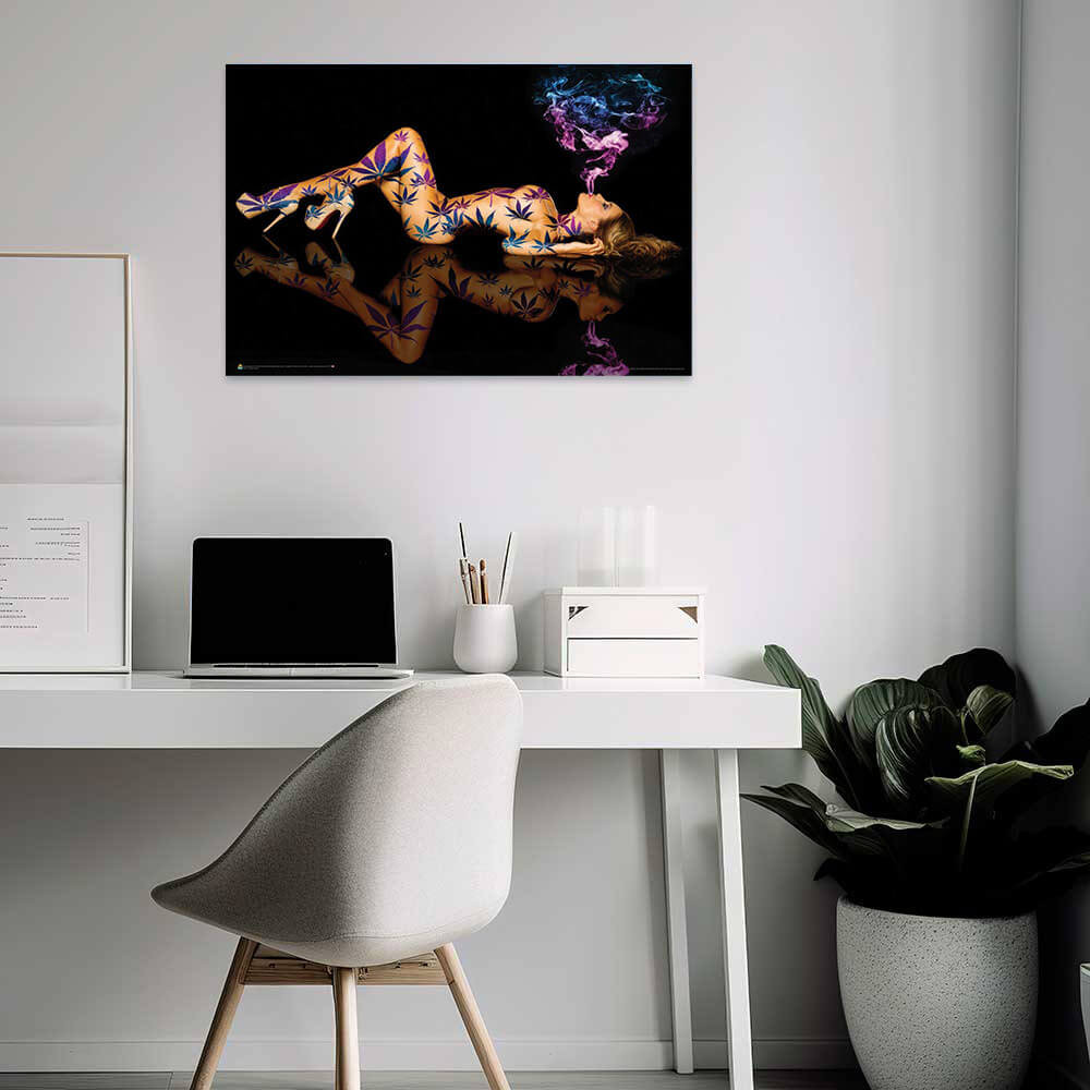 Purple Kush by Daveed Benito Poster 36" x 24" The Blacklight Zone