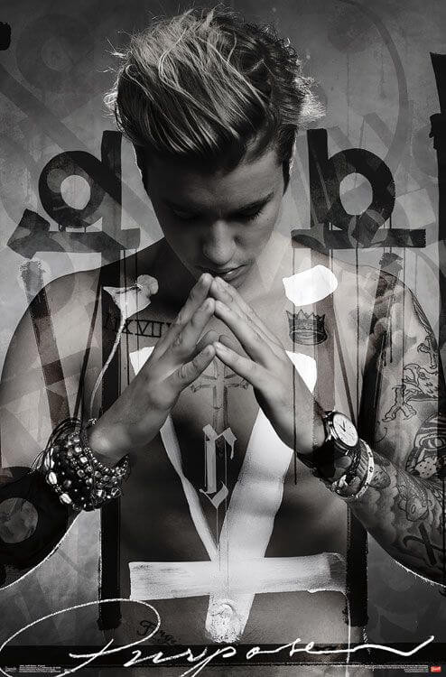 Justin Bieber - Purpose Poster - 22.375