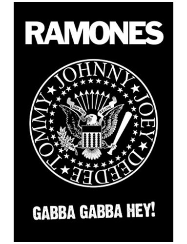 Ramones Gabba Gabba Hey Poster 24in x 36in - The Blacklight Zone