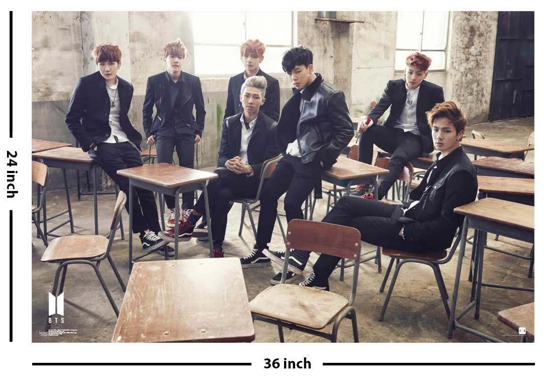 BTS - Skool Luv Affair Classroom Officially Licensed Music Poster