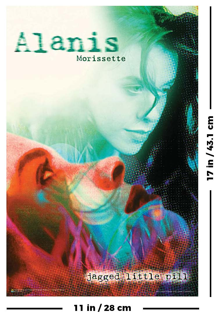 Alanis Morissette Jagged Little Pill Music Mini Poster - 11 x 17