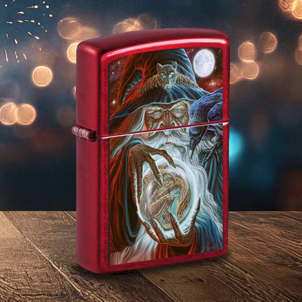Ed Beard Jr. - Wizard Candy Apple Red Zippo Lighter - The
