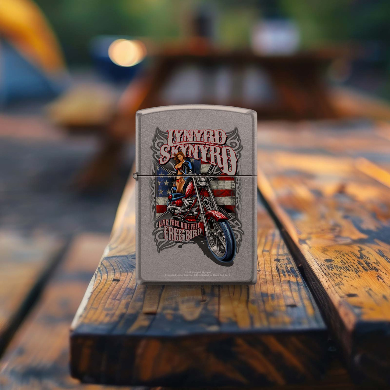 Lynyrd Skynyrd Classic Street Chrome Zippo Lighter - The