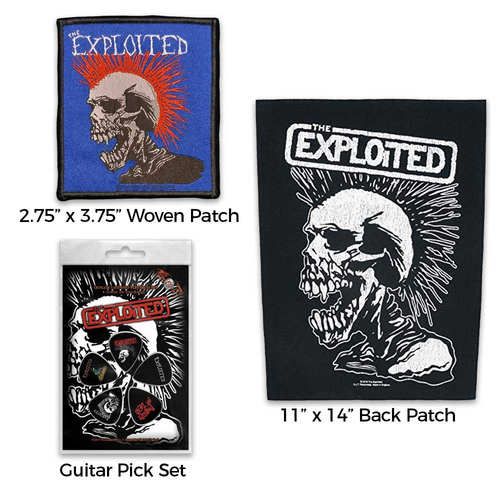 PUNK EXPLOITEDなど5枚 The Exploited Officially Licensed Band Merch Gift Set - 1 Back