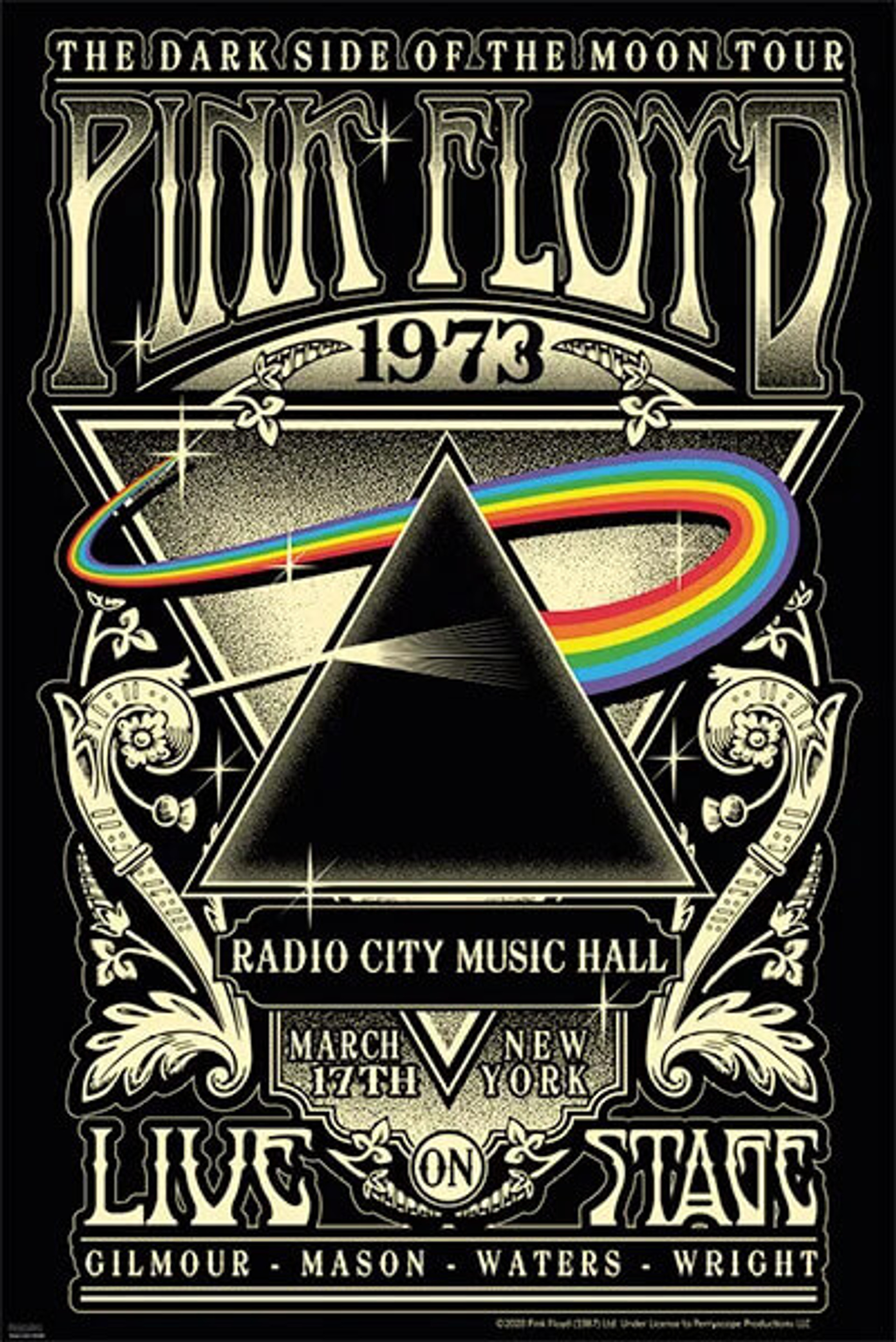 pink floyd blacklight poster