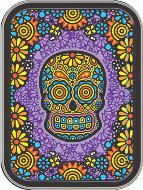Day of the Dead  Stash Tin Storage Container Image