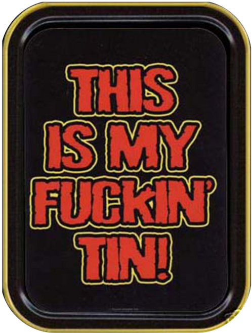 This Is My F*ckin' Tin Stash Tin Storage Container 4.37" L x 3.5" W x 1" H