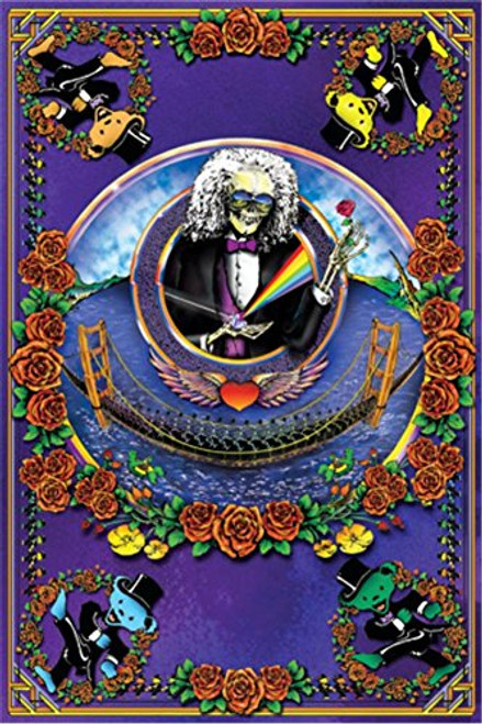 Deadheads Across the Golden Gate - Regular Poster by Jerry Jaspar 24 x 36in