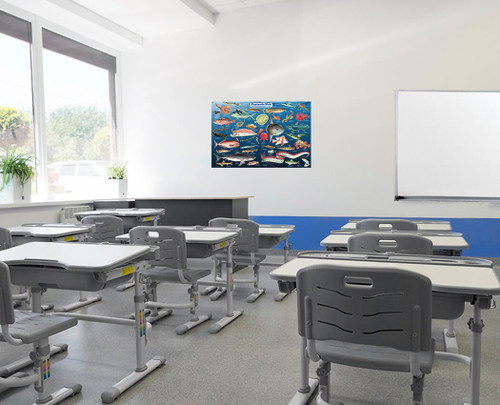 Fantastic Fish Educational Science Classroom Reference Chart Print ...