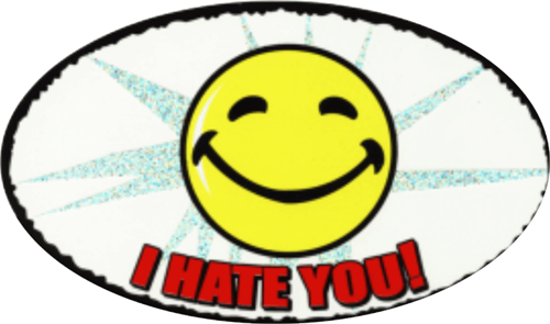 I Hate You - 4.5" x 6" - Sticker