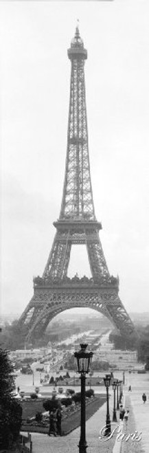 Poster Print Slim 1925 Paris Eiffel Tower 12x36