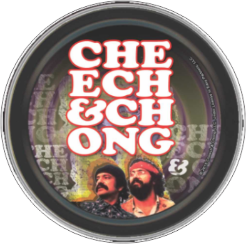 Stash Tins - Cheech & Chong - Retro 3.5" Round Storage Container Stash Tins - Cheech & Chong - Retro 3.5" Round Storage Container