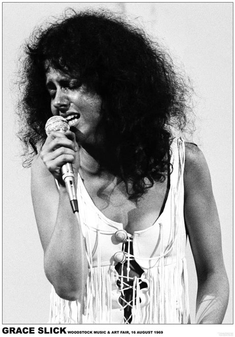 Grace Slick - Woodstock 1969 Poster 23.5x33 inch