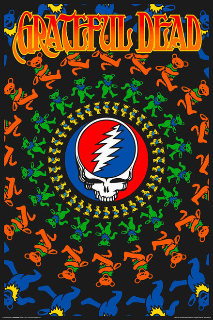 Grateful Dead - Non-Flocked Blacklight Poster 24" x 36"