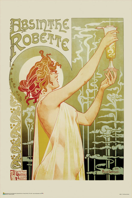 Absinthe Robette by Henri Privat-Livemont Poster 24" x 36"