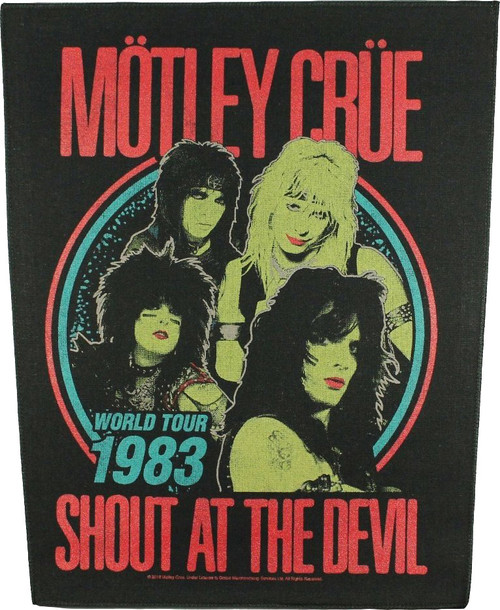 Motley Crue - Shout At The Devil - 14" x 11" Printed Back Patch