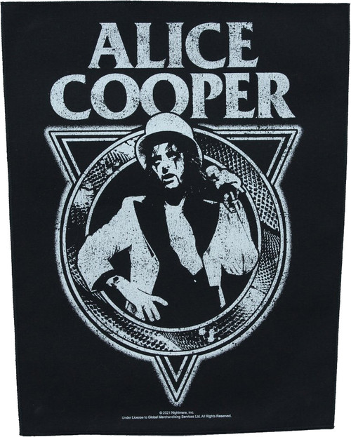 Alice Cooper - Snakeskin - 14" x 11" Printed Back Patch Alice Cooper - Snakeskin - 14" x 11" Printed Back Patch