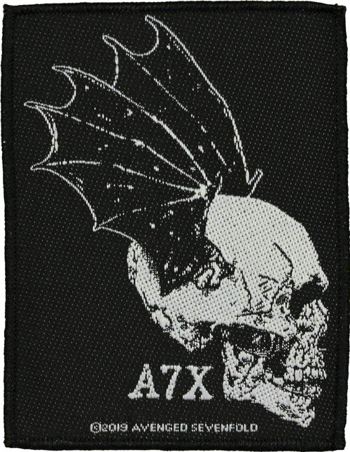 Avenged Sevenfold - Skull Profile - 3" x 4" Printed Woven Patch