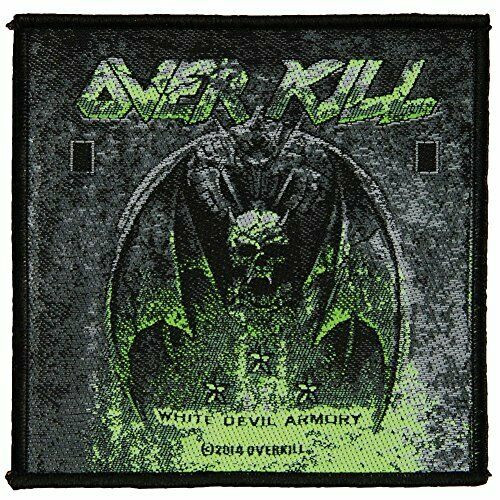 Overkill - White Devil Armory - 4" x 4" Printed Woven Patch