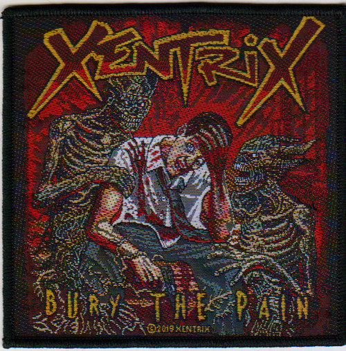 Xentrix - Bury The Pain - 4" x 4" Printed Woven Patch