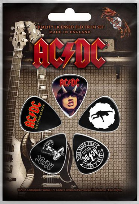 AC/DC Mixed Guitar Picks (Set of 5)