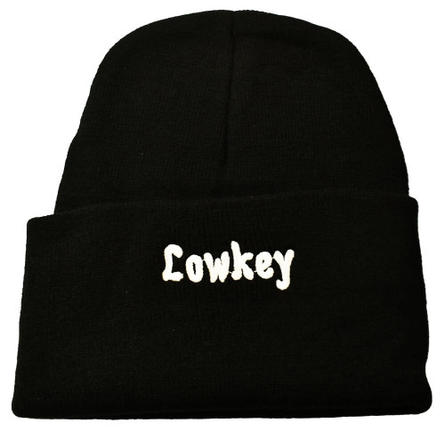 Lowkey Embroidered Beanie