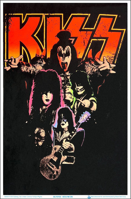 Music Related Flocked Blacklight Posters