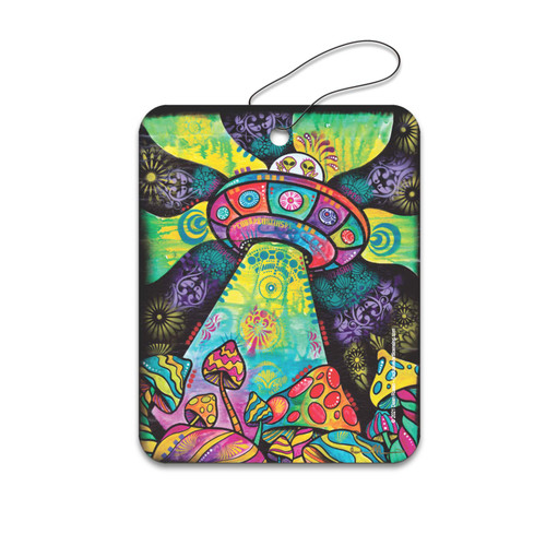 Alien Space Ship by Dean Russo Road Rage Air Freshener - Cherry Scent