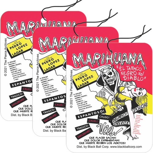 Marihuana Movie Road Rage Air Freshener - Vanilla Scent - 3 Pack