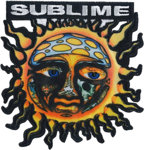 Sublime Sun Logo - Embroidered Patch 3.5"x3.6"